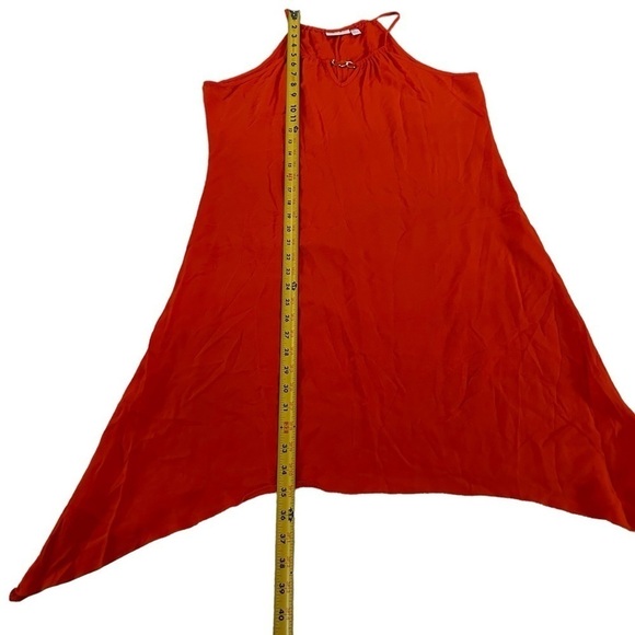 New York & Company Orange Halter Midi Dress Size M - Picture 16 of 17